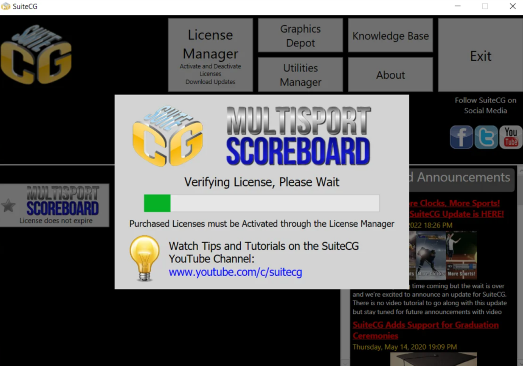 MultiSport Scoreboard SuiteCG