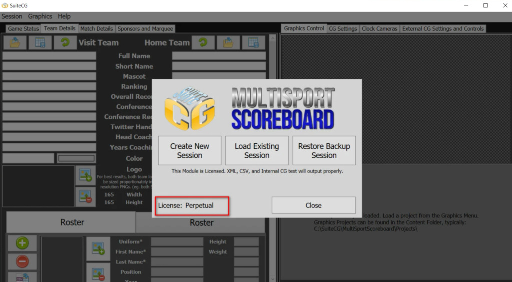 MultiSport Scoreboard SuiteCG