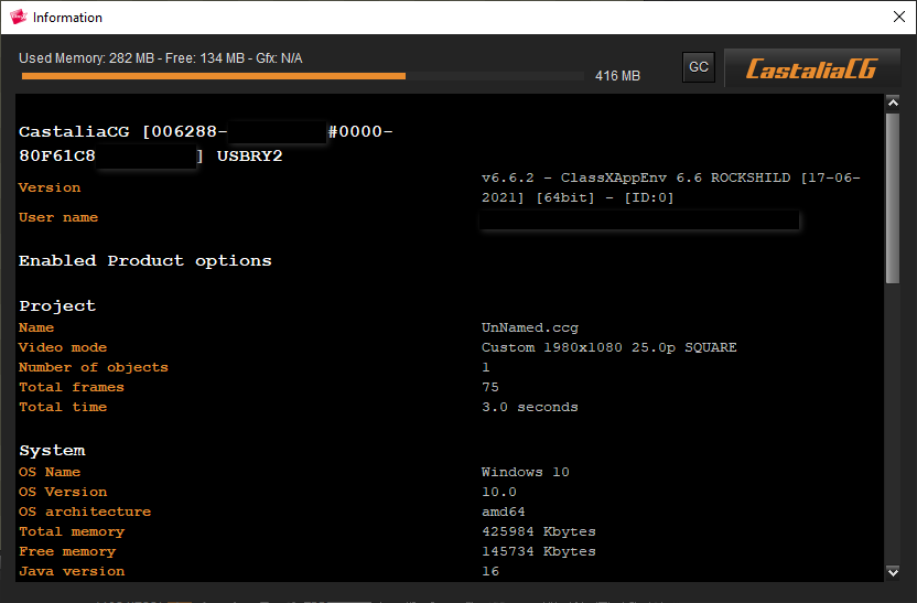 Castalia CG and LiveBoard