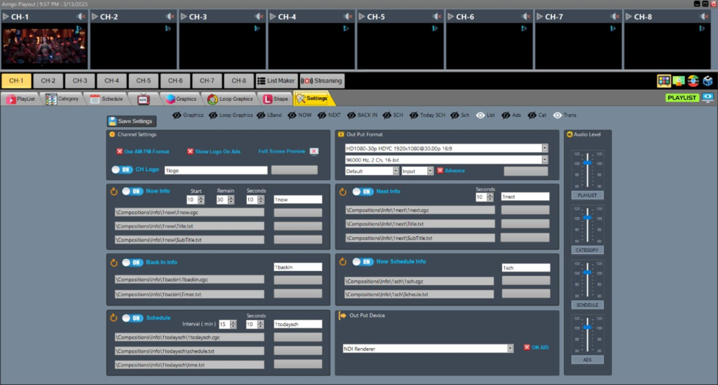 Amigo Playout 8 Channels Free Download
