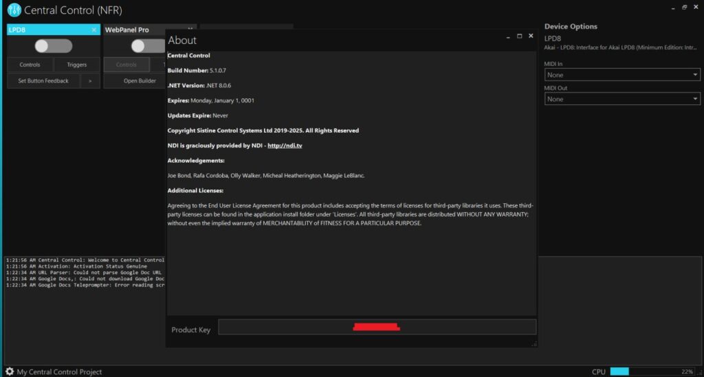 Central Control Studio