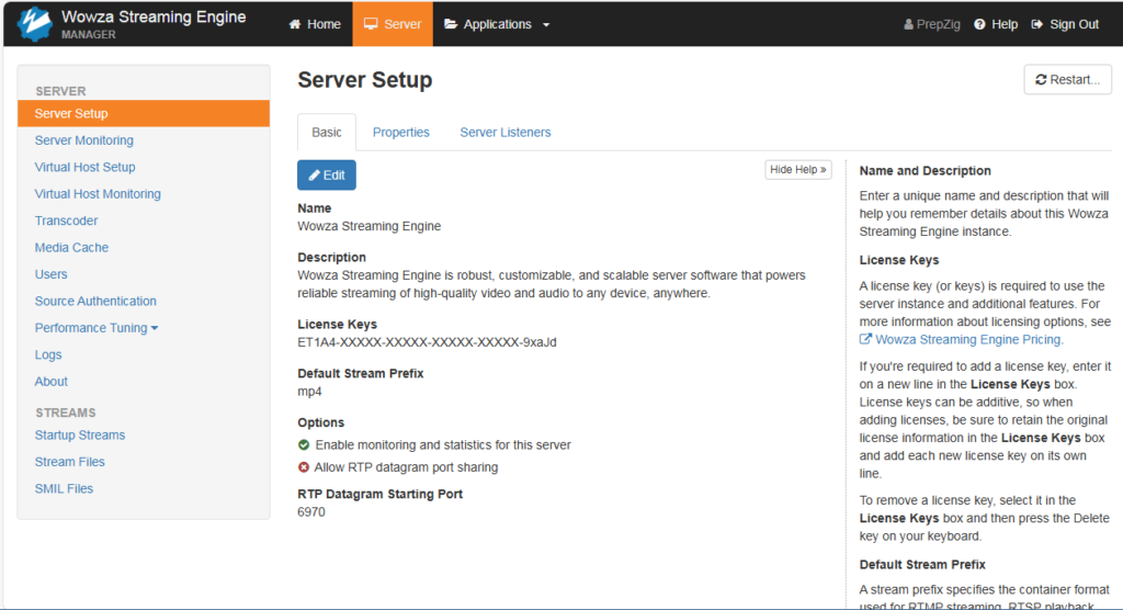 Wowza Streaming Engine