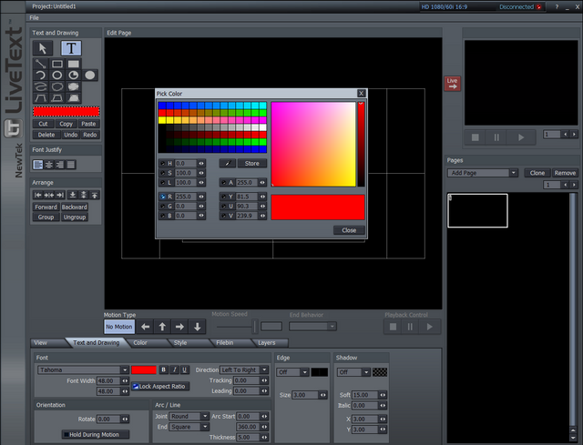 NewTek LiveText