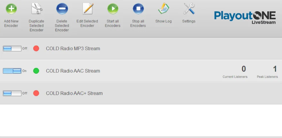 PlayoutONE LiveStream Encoder