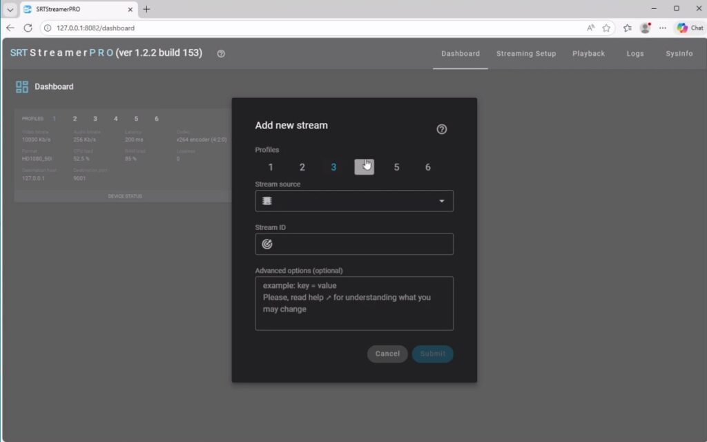 SRT Streamer Pro