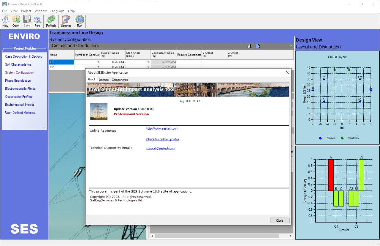 SES CDEGS Suite 18.0