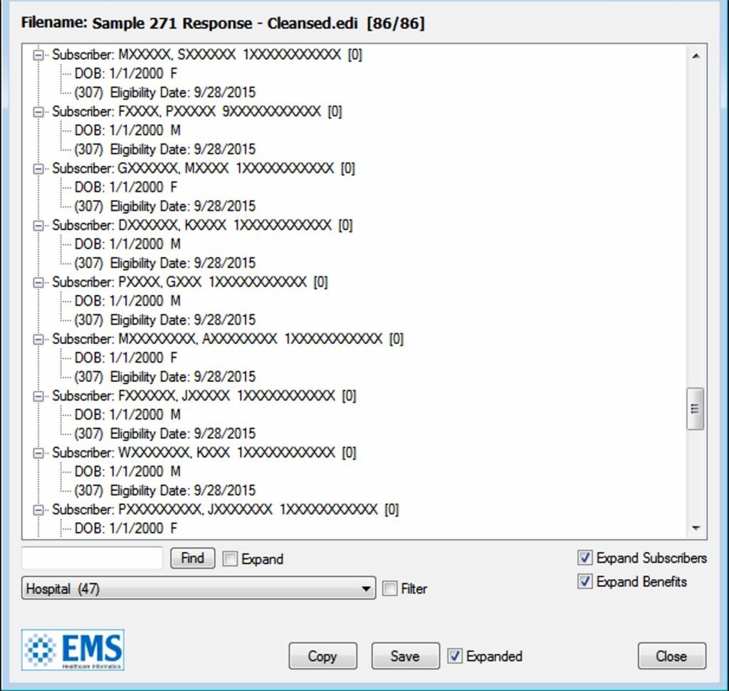 EMS Power Reader