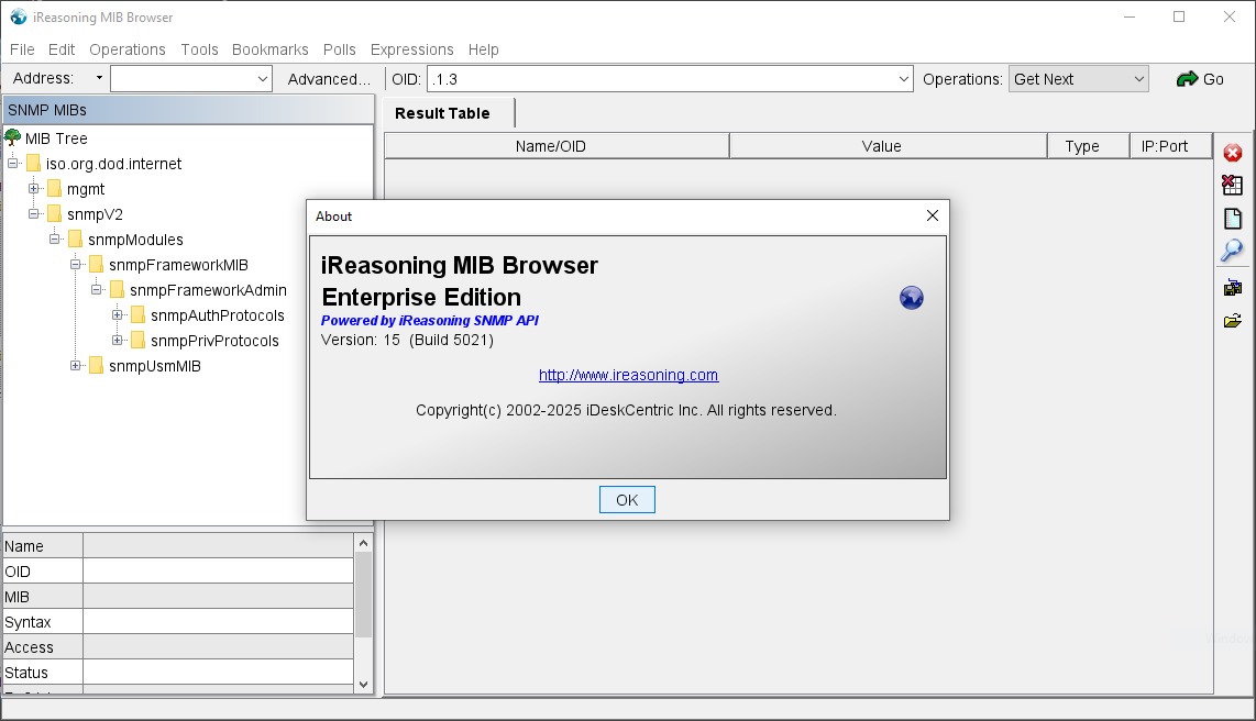 iReasoning MIB Browser Enterprise